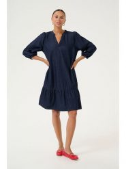 CULTURE Sukienka "Arpa" w kolorze granatowym rozmiar: XL. Niebieskie sukienki Culture, xl, bez wzorów, bez kołnierzyka, bez ramiączek, mini. Za 123.25 zł.