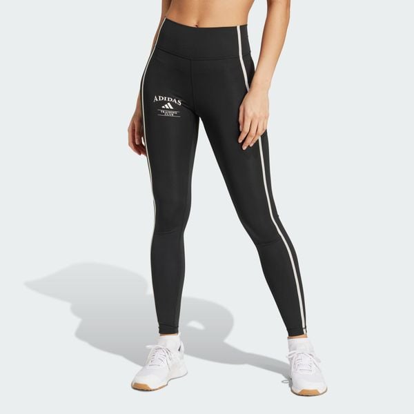 Legginsy Optime Heritage Full-Length. Białe legginsy Adidas, l, bez wzorów, z dzianiny. Za 276.50 zł.