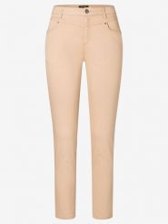 More & More Dżinsy - Skinny fit - w kolorze beżowym rozmiar: 40. Brązowe jeansy More & More, z aplikacjami, z podwyższonym stanem. Za 140.86 zł.