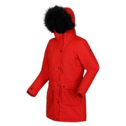 Parka dla kobiet Regatta Voltera Waterproof. Czerwone parki Regatta, na zimę, m, z syntetyku, eleganckie, bez kaptura. Za 328.75 zł.