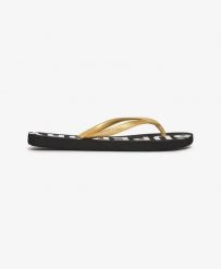 Superdry Code Core Sport Japonki z gumy, Czarny/Złoty metaliczny. Czarne klapki Superdry, bez wzorów, z gumy, bez obcasa. Za 126.80 zł.