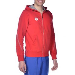 Bluza Arena Team Line Hooded Jacket z kapturem. Czerwone bluzy Arena, xl, bez wzorów, z kapturem. Za 114.99 zł.