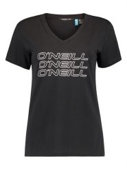 O'Neill Koszulka "Triple Stack" w kolorze czarnym rozmiar: S. Czarne bluzki O'Neill, s, bez wzorów, z bawełny, bez kołnierzyka, bez ramiączek. Za 79.03 zł.