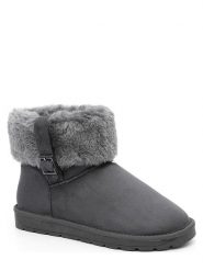 ISLAND BOOT Botki zimowe "Afina" w kolorze antracytowym rozmiar: 39. Czarne botki Island Boot, na zimę, bez wzorów, z materiału, bez obcasa, bez zapięcia. Za 139.45 zł.