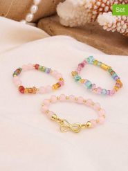 L'Atelier de Gaia Bransoletki (3 szt.) rozmiar: onesize. Żółte bransoletki L'Atelier de Gaia, z kwarcem, z mosiądzu. Za 55.95 zł.