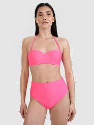 4F Góra od bikini damska - różowa XXL. Czerwone szorty 4f, bez wzorów, z elastanu, eleganckie. Za 79.99 zł.