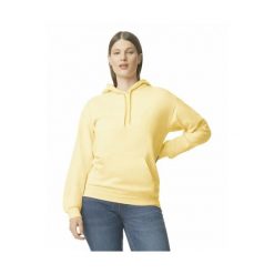 Bluza z kapturem Gildan Midweight Softstyle. Żółte bluzy GILDAN, s, bez wzorów, z bawełny, z kapturem. Za 114.80 zł.