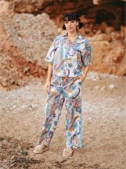 Isla Bonita by SIGRIS Spodnie ze wzorem rozmiar: XL. Koszule Isla Bonita by SIGRIS, na co dzień, xl, bez wzorów, z bawełny. Za 136.45 zł.