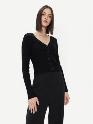 Vero Moda Kardigan Glory 10300305 Czarny Slim Fit. Czarne kardigany Vero Moda, m, bez wzorów, z wiskozy. Za 49.99 zł.