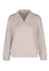 Bluza z kołnierzem B-NALIA. Brązowe bluzy Volcano, m, bez wzorów, z elastanu, bez kaptura. Za 159.99 zł.