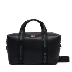 Torebka Tommy Jeans. Czarne torebki klasyczne Tommy Jeans, bez wzorów, z jeansu, bez dodatków. Za 409.99 zł.