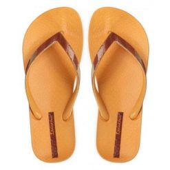 Klapki dameskie Ipanema Mesh V pomarańczowo-beżowe 40. Brązowe klapki Ipanema, bez wzorów, z meshu, bez obcasa. Za 139.99 zł.