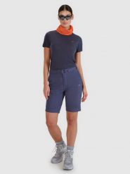4F Spodenki trekkingowe szybkoschnące damskie - szare XL. Szare szorty 4f, bez wzorów, z elastanu. W wyprzedaży za 149.99 zł.