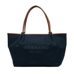 Torebka Weekend Max Mara. Niebieskie shopper Weekend Max Mara, bez wzorów, bez dodatków. Za 1,479.00 zł.