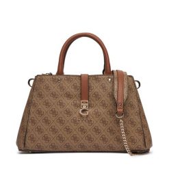 Torebka Guess. Brązowe torebki klasyczne Guess, z aplikacjami, bez dodatków. Za 349.99 zł.