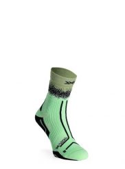 Skarpety do biegania X-Socks Trailrun Terraskin Perform Crew. Zielone skarpety X Socks, bez wzorów, z dzianiny. Za 120.99 zł.