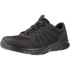 Kapcie SKECHERS 104347S Czarny. Czarne obuwie domowe Skechers, bez wzorów, z tkaniny, bez zapięcia. Za 254.99 zł.