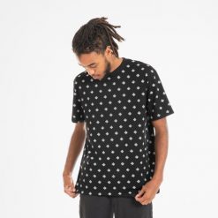 Koszulka z krótkim rękawem do tańca urban dance unisex Starever. Czarne bluzki STAREVER, m, bez wzorów, z bawełny, eleganckie, bez kołnierzyka, bez ramiączek. W wyprzedaży za 49.99 zł.