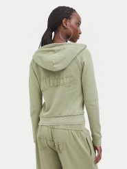 Juicy Couture Bluza JCWAS226320 Khaki Regular Fit. Brązowe bluzy Juicy Couture, xxs, bez wzorów, z bawełny, bez kaptura. Za 359.99 zł.