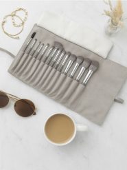 Zestaw pędzli do makijażu w etui 14 pack - szary. Zestawy Sinsay. W wyprzedaży za 15.99 zł.