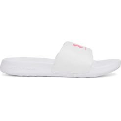 Klapki damskie Under Armour Ignite Select. Białe klapki Under Armour, bez wzorów, z materiału, bez obcasa. Za 138.50 zł.