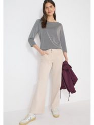 Cecil Koszulka w kolorze granatowo-białym rozmiar: L. Niebieskie bluzki Cecil, l, bez wzorów, bez kołnierzyka, bez ramiączek. Za 101.47 zł.