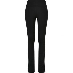 Legginsy Damskie Z Wysokimi Stanami I Rozcięciem Z Boku. Czarne legginsy Urban Classics, xl, bez wzorów, z podwyższonym stanem. Za 115.99 zł.