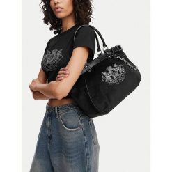 Torebka Juicy Couture. Czarne torebki klasyczne Juicy Couture, bez wzorów, bez dodatków. Za 449.99 zł.