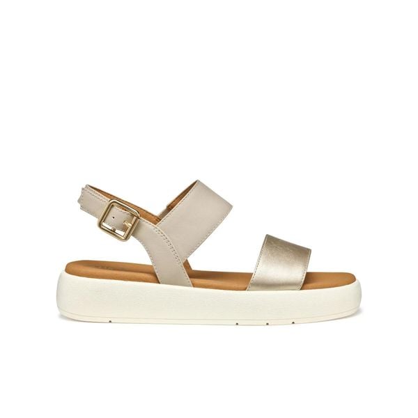 Sandały damskie Geox Camalei. Brązowe sandały Converse, bez wzorów, eleganckie, bez obcasa, bez zapięcia. Za 382.40 zł.