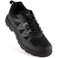 Buty trekkingowe sportowe softshell czarne Vanhorn. Czarne obuwie sportowe Vanhorn, z materiału. Za 99.00 zł.