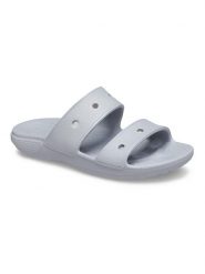 Crocs Klapki "Classic" w kolorze szarym rozmiar: 38/39. Szare klapki Crocs, bez wzorów, z otwartym noskiem, bez obcasa. Za 96.83 zł.