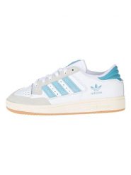 Adidas Skórzane sneakersy "Centennial 85" w kolorze biało-niebiesko-beżowym rozmiar: 40 2/3. Białe trampki Adidas, bez wzorów, bez zapięcia. Za 175.67 zł.