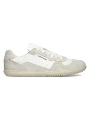 Groundies Skórzane buty "Nova GO1" w kolorze beżowo-białym do chodzenia na boso rozmiar: 43. Białe trampki Groundies, bez wzorów, z nubiku, bez zapięcia. Za 304.99 zł.