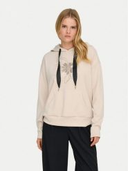 ONLY Bluza Fancy 15370578 Beżowy Regular Fit. Brązowe bluzy sportowe Only, m, bez wzorów, z syntetyku, bez kaptura. Za 229.99 zł.