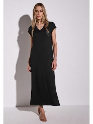 Street One Sukienka w kolorze czarnym rozmiar: 40. Czarne sukienki Street One, na co dzień, bez wzorów, street, bez kołnierzyka, bez ramiączek, maxi, proste. Za 250.94 zł.
