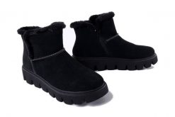 RIEKER Revolution W2071-00 black, botki damskie. Czarne botki Rieker, na zimę, bez wzorów, z wełny, bez obcasa, bez zapięcia. Za 479.90 zł.