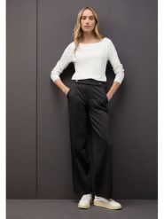 Street One Koszulka w kolorze białym rozmiar: 36. Białe bluzki Street One, bez wzorów, street, bez kołnierzyka, bez ramiączek. Za 78.66 zł.