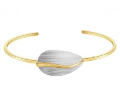 Bransoletka ze srebra i tytanu - liść. Bransoletki Apart, pozłacane. Za 449.00 zł.