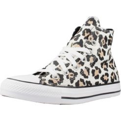 Tenisówki Converse Model Chuck Taylor All Star Leopard Kolor Nadruk Zwierzęcy. Trampki Converse, bez wzorów, z tkaniny, bez zapięcia. Za 312.99 zł.