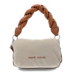Brązowa Torebka Pepe Moll Stylowy Damski Kuferek Do Ręki. Brązowe torebki klasyczne Pepe Moll, bez wzorów, z tkaniny, do ręki, bez dodatków. Za 319.00 zł.