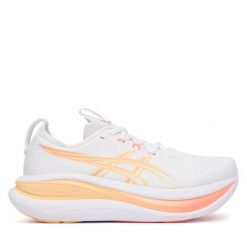 Buty do biegania Asics. Białe obuwie sportowe Asics, bez zapięcia, do biegania. Za 889.99 zł.