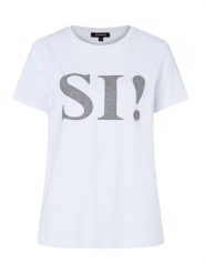 More & More Koszulka w kolorze białym rozmiar: 38. Białe bluzki More & More, bez wzorów, z bawełny, bez kołnierzyka, bez ramiączek. Za 78.28 zł.