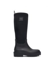 Calvin Klein Kalosze Rainboot High Rubber Neo HW0HW03180 Czarny. Czarne kalosze Calvin Klein, bez wzorów, z syntetyku. Za 529.99 zł.