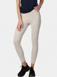 Legginsy damskie Luhta Eriksen. Brązowe legginsy Luhta, s, bez wzorów, z elastanu. Za 369.00 zł.