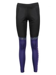 Mizuno Legginsy funkcyjne "Pad" w kolorze czarno-fioletowym rozmiar: XS. Czarne legginsy Mizuno, xs, bez wzorów, outdoorowe. Za 157.95 zł.