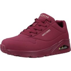 Buty SKECHERS UNO STAND ON AIR Czerwony. Fioletowe trekkingi Skechers, z materiału, trekkingowe. Za 366.00 zł.