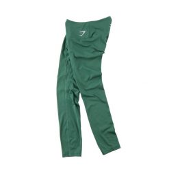 Second life - Gymshark legginsy damskie do jogi zielone - Jak nowy. Zielone legginsy Gymshark, l, bez wzorów, z tkaniny, na fitness i siłownię. Za 106.46 zł.