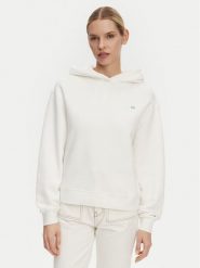 Tommy Hilfiger Bluza Contrast Flag WW0WW45979 Biały Regular Fit. Białe bluzy TOMMY HILFIGER, xxl, bez wzorów, z bawełny, bez kaptura. Za 309.99 zł.
