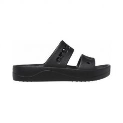 Klapki damskie Crocs Baya Platform. Klapki Crocs, bez wzorów, z materiału, bez obcasa. W wyprzedaży za 169.00 zł.
