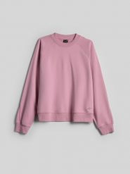 4F Bluza dresowa loose bez kaptura damska - różowa S. Czerwone bluzy 4f, l, bez wzorów, z bawełny, bez kaptura. Za 129.99 zł.